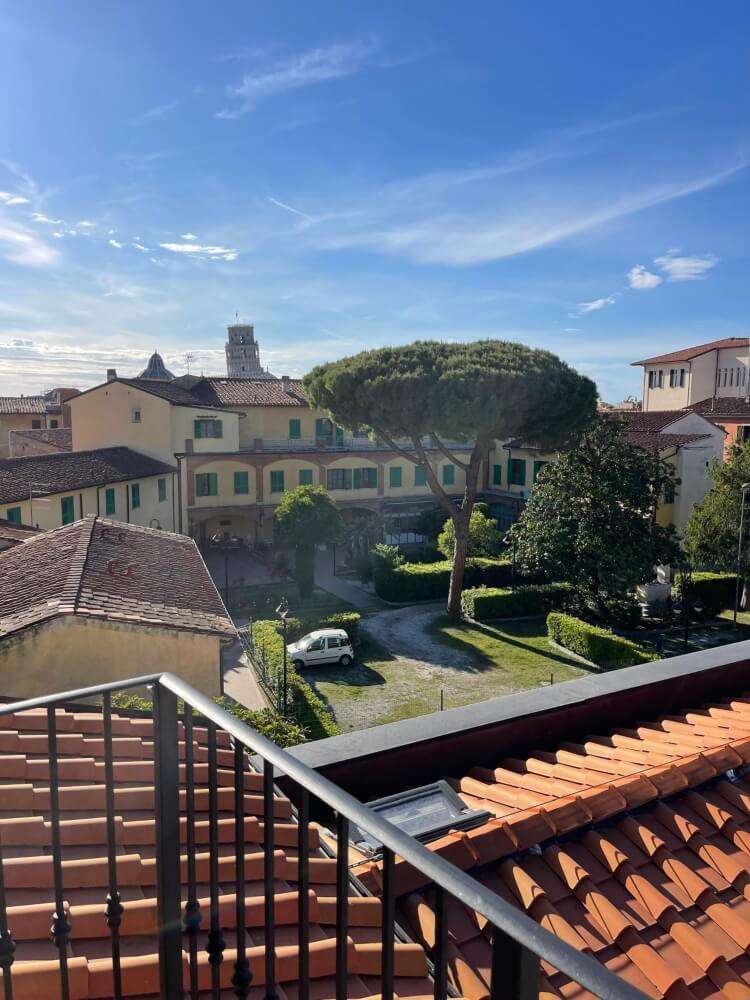 vista torre appartamento via san giuseppe pisa centro storico