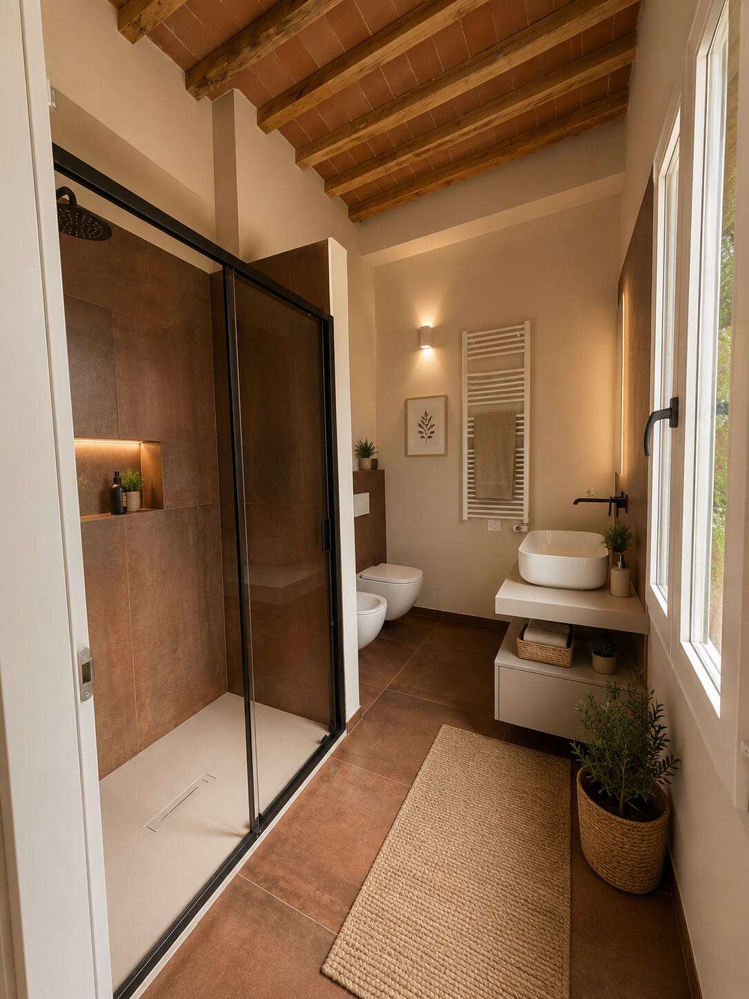 Bagno moderno appartamento ristrutturato Pisa centro
