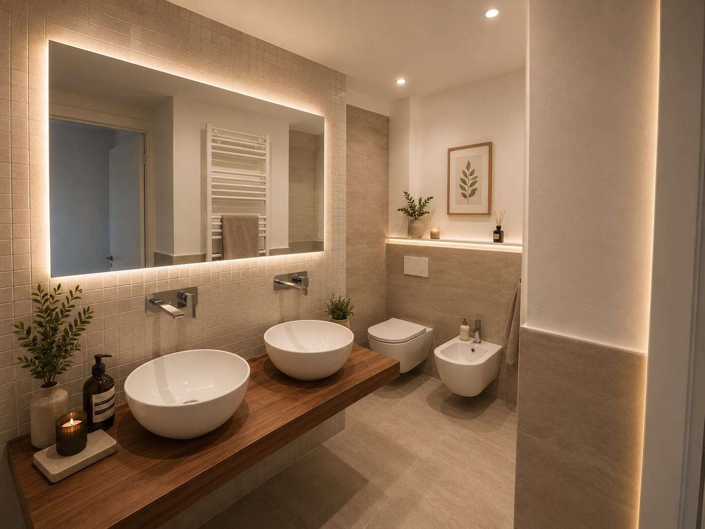 Bagno elegante bifamiliare Pontasserchio