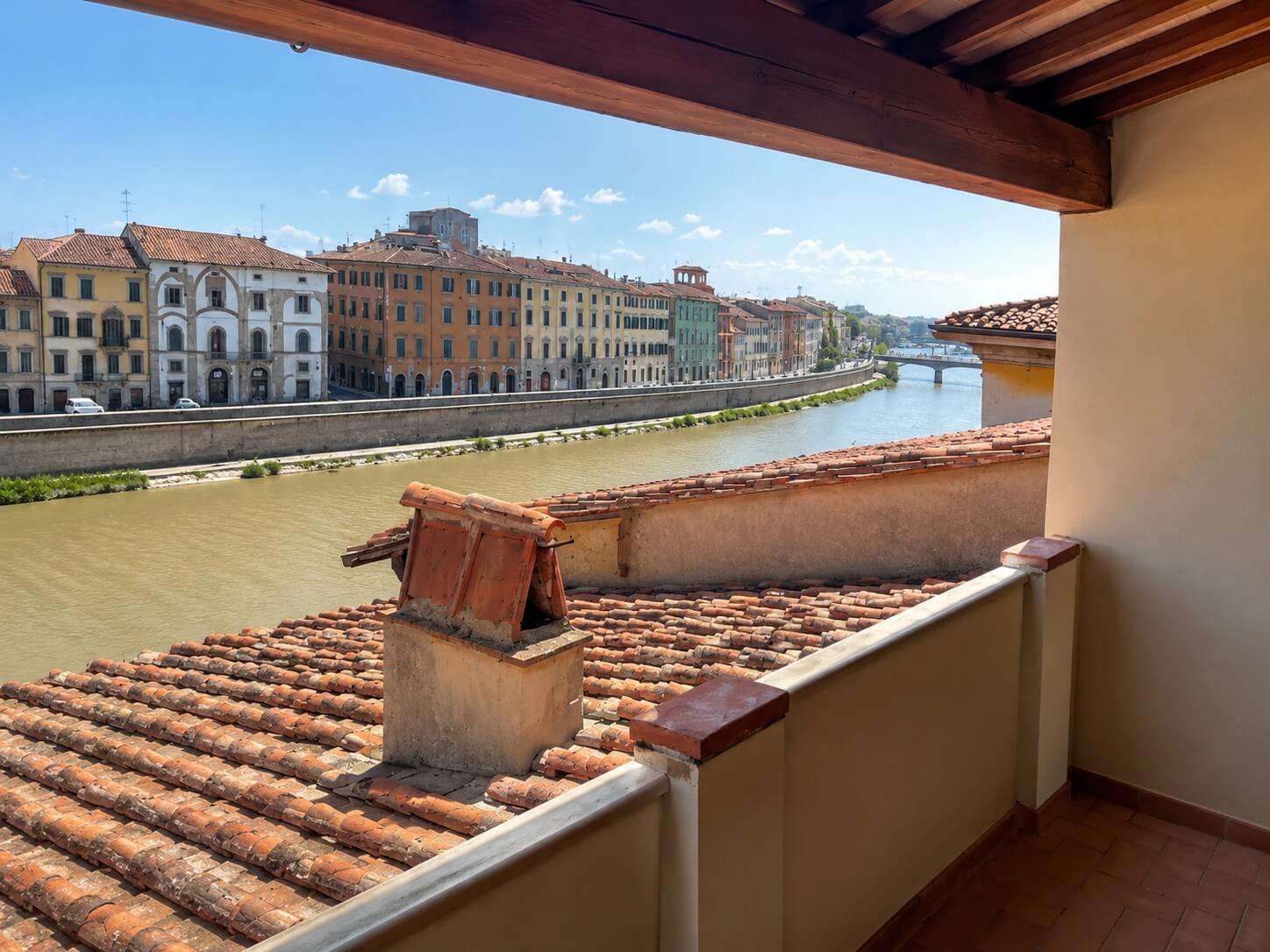Palazzi storici sul Lungarno di Pisa
