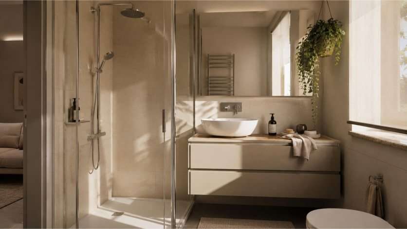 Bagno moderno appartamento Pisa Le Piagge