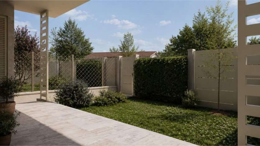 Giardino privato nuova costruzione Pisa