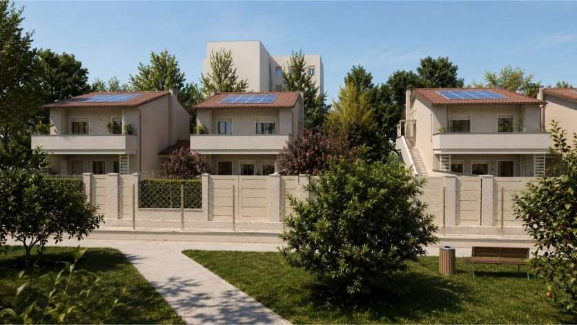 Vista complesso residenziale Pisa Le Piagge
