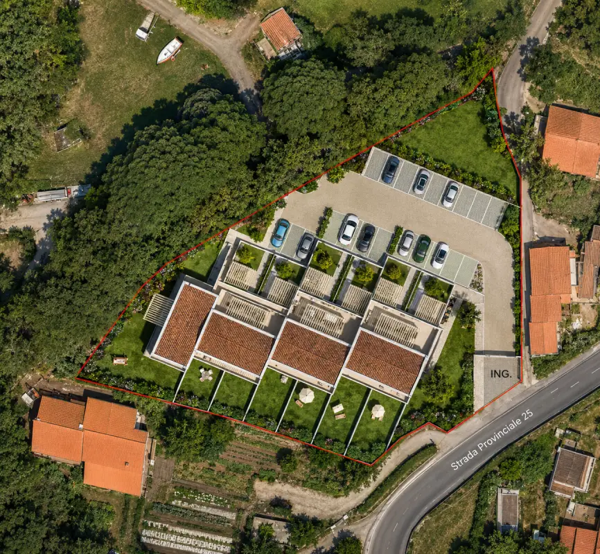 Render del residence Le Terrazze di Marciana Marina